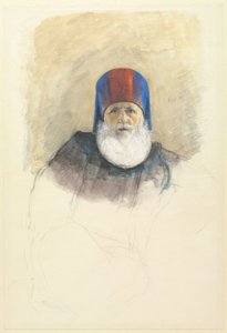 Studie for Mehmet Ali Pasha, ca. 1844. af John Frederick Lewis