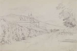 The Escorial, Madrid, 1832 (blyant) af John Frederick Lewis