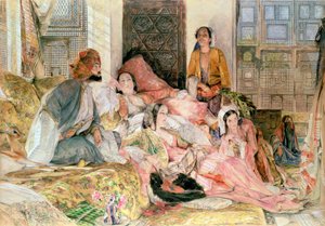 Haremet, ca. 1850 af John Frederick Lewis