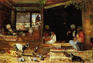 The Kibab Shop, Scutari, Lille Asien af John Frederick Lewis