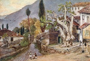 Andritsaena. Hvilestedet for Apollontemplet i Bassae af John Fulleylove