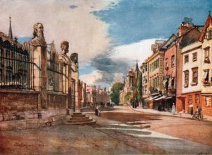 Broad Street, set mod vest (farvelitografi)