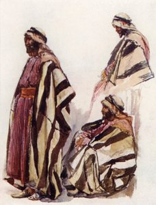 Fellah i feriekjole (farve litho) af John Fulleylove