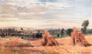 Oxford fra Headington Hill (farvelitografi) af John Fulleylove