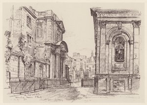 The Ashmolean Museum (litografi) af John Fulleylove
