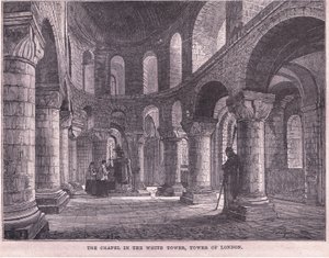 Kapellet i Det Hvide Tårn, Tower of London af John Fulleylove
