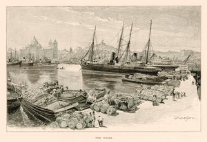 The Docks (litho) af John Fulleylove