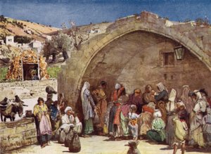 Jomfruspringvandet i Nazareth af John Fulleylove