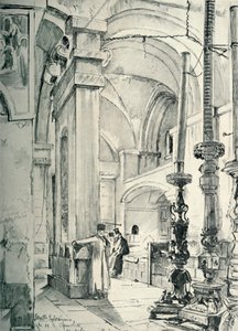 Forhallen til Den Hellige Gravs Kirke, 1902. af John Fulleylove