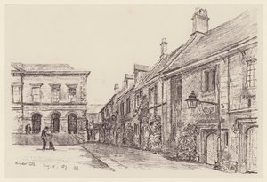 Worcester College (litografi) af John Fulleylove
