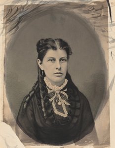 Portræt af en kvinde, ca. 1870. af John G Ellinwood