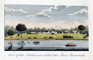Udsigt over bosættelsen kaldet jøderne Savannah, 1813