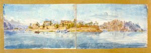 Landskab, Egypten, c1800-tallet af John Gardner Wilkinson