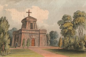 Mausoleum i Trentham, 1824. af John Gendall