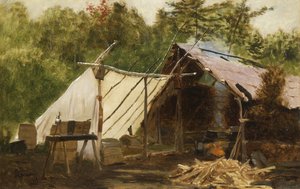 Lejr i Main Wood No, 1879 af John George Brown