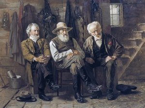 At afgøre spørgsmålet, 1897. af John George Brown