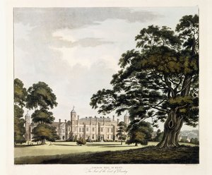 Cobham Hall i Kent, 1800 af John George Wood