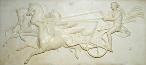 Relief af Phaeton, der kører solvognen (marmor)