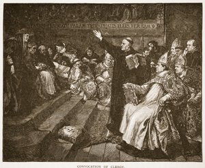 Convocation of Clergy, illustration fra "The Church of England: A History for the People