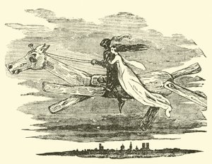 Don Quijote på den fortryllede hest af John Gilbert