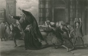 Shylock efter retssagen, købmand i Venedig af John Gilbert