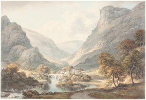 Udsigt over Dovedale af John Glover