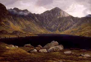 Loch Coruisk, Isle of Skye (olie på lærred) af John Glover