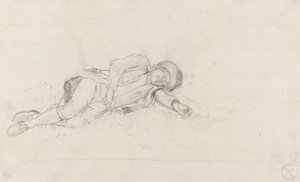 Mand, der sover udendørs af John Glover