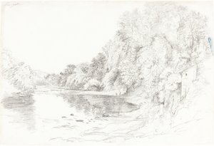 Floden ved Llangollen af John Glover