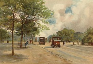Liverpool: Indgang til Princes Park (farve litho)