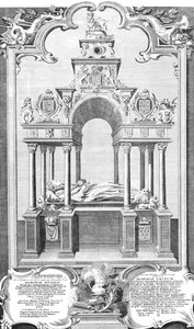 Dronning Elizabeths monument i Westminster Abbey, 1786