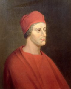 Portræt af skuespilleren Henry Harris i rollen som Wolsey fra William Shakespeares Henry VIII, 1662
