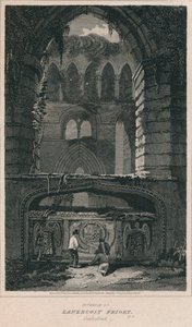 Interiør af Lanercost Priory. Cumberland, 1814 af John Greig