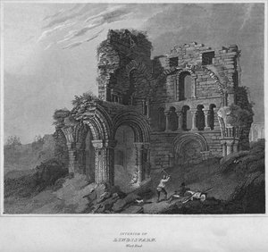 Interiør af Lindisfarn. West End, 1814