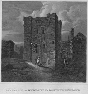 Slottet i Newcastle, Northumberland, 1814 af John Greig