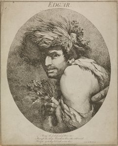 Edgar, "Kong Lear", akt III, scene III af John Hamilton Mortimer
