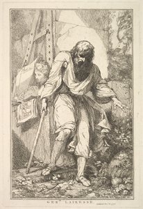 Gerard Lairesse fra Femten Etchings Dedikeret til Sir Joshua Reynolds, 8. december 1778. af John Hamilton Mortimer