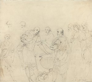 Mucius Scaevola [højre] af John Hamilton Mortimer