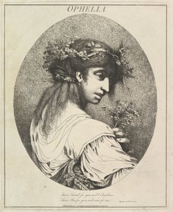 Ophelia Twelve Characters fra Shakespeare, 20. maj 1775.