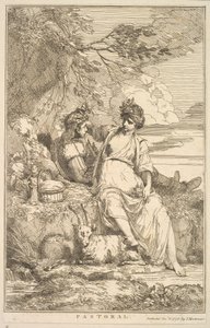 Pastoral fra femten ætsninger dedikeret til Sir Joshua Reynolds, 8. december 1778. af John Hamilton Mortimer