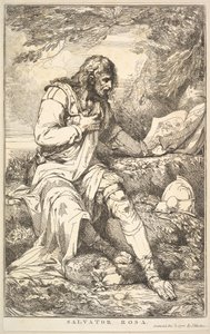 Salvator Rosa fra Femten Etchings dedikeret til Sir Joshua Reynolds, 8. december 1778. af John Hamilton Mortimer