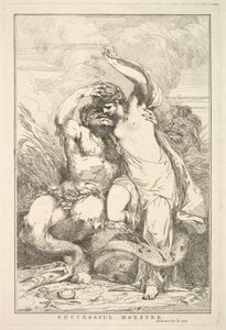 Succesfuldt monster fra femten ætsninger dedikeret til Sir Joshua Reynolds, 8. december 1778. af John Hamilton Mortimer
