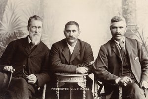 William Australia Graham, Kong Mahuta Tawhaio og Tahuna Heirangi, juni 1898 (sølvgelatineprint) af John Hanna