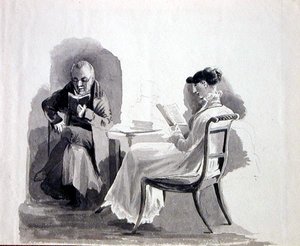 Læsning (pen og blæk på papir)