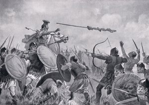 Et romersk slag med Volscians af John Harris Valda