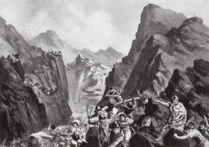Tilintetgørelse af den græske hær, 811 (litografi) af John Harris Valda
