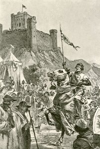 Samling til turneringen (litho) af John Harris Valda
