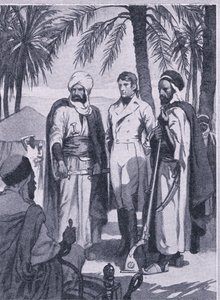 I 1853 drog David Livingstone sammen med et lille parti indfødte ud på en 1000 mil rejse gennem sumpe og skove, Newnes Pictorial Knowledge udgivet af Newnes, ca. 1950