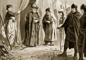 Ivan Shishman III afleverer sin søster til Sultan Murad I, 1366 af John Harris Valda