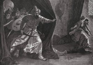 Den kongelige gardes oprør i Damaskus (litografi) af John Harris Valda